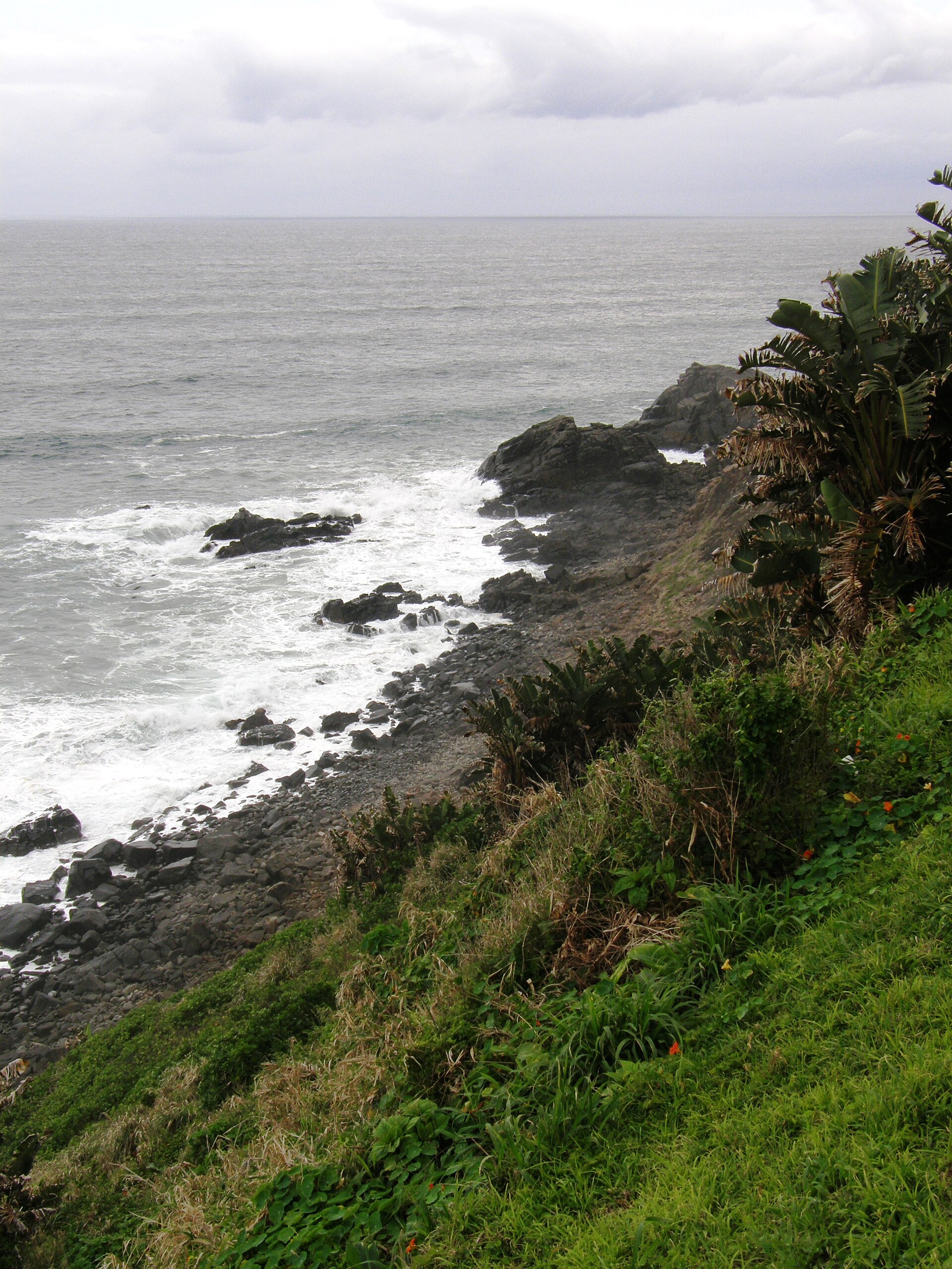 Cliff below the Port St. Johns lighthouse